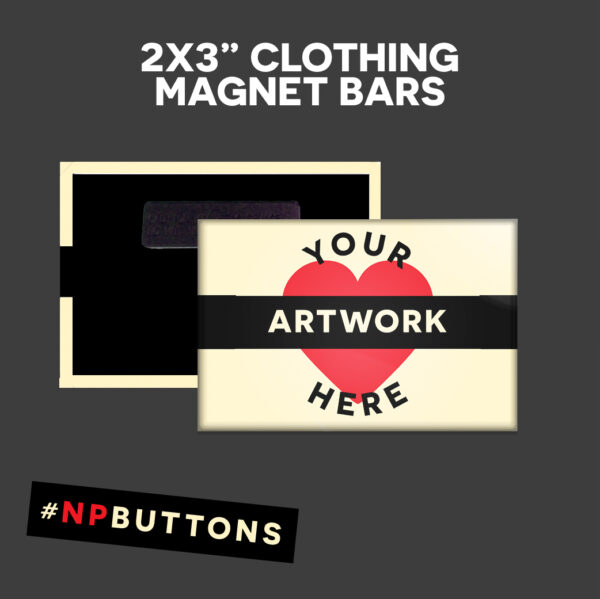2x3" Clothing Magnet Bars