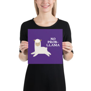 No Prob-llama Poster