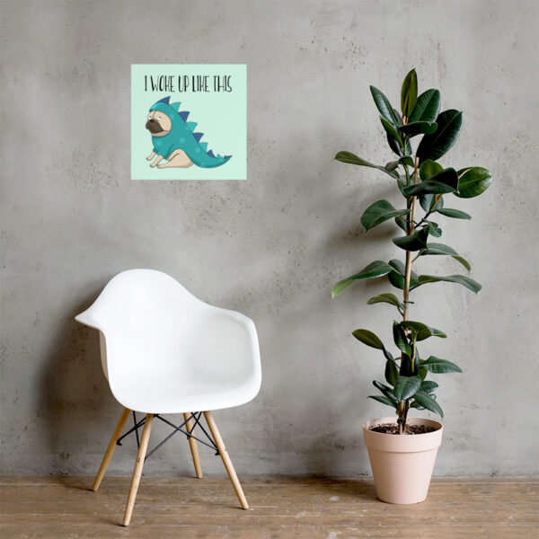 I Woke Up Like This Poster, Perfect Gift, Flawless Lyric, Wall Decor.
