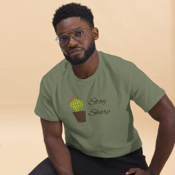 Cactus Stay Sharp T-Shirt, Cactus Gift, Cactus Lover Gift, Cactus Owner Shirt, Funny Cactus, Hipster Plant Shirt. - Image 2