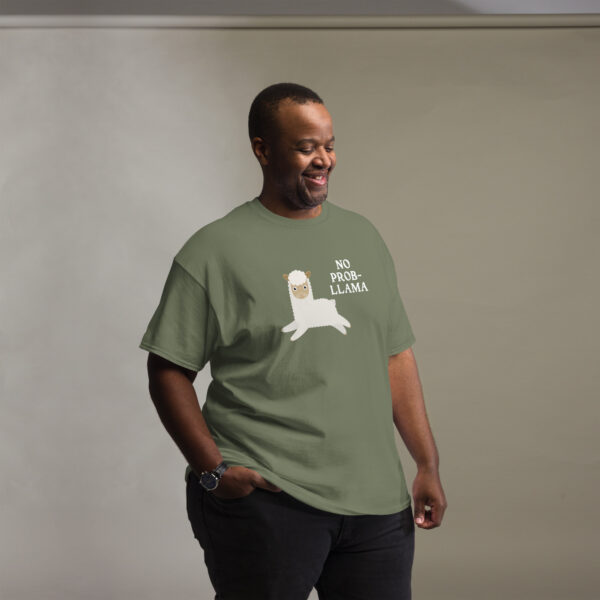 No Prob-llama" Mens Funny Graphic Tee - Animal Lover Gift, Llama Shirt - Image 7