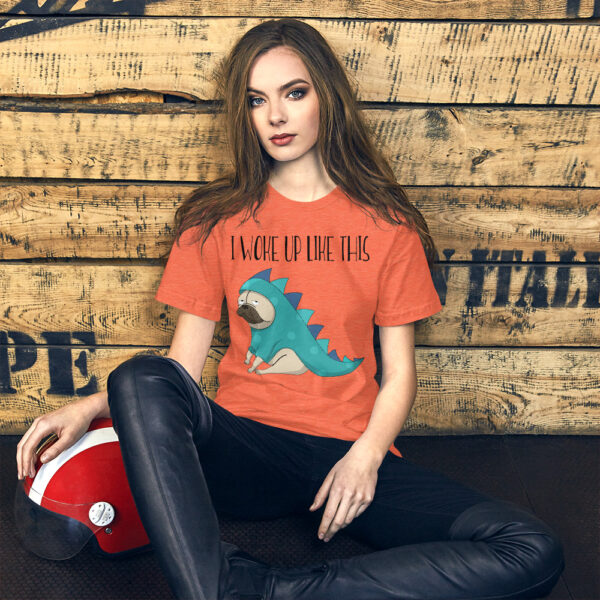 I Woke Up Like This T-shirt, Ladies Unisex Crewneck T-shirt, Gift, Flawless Lyric, Short Sleeve T-shirt - Image 7