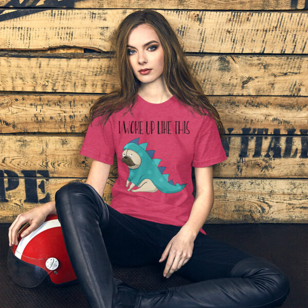 I Woke Up Like This T-shirt, Ladies Unisex Crewneck T-shirt, Gift, Flawless Lyric, Short Sleeve T-shirt - Image 6