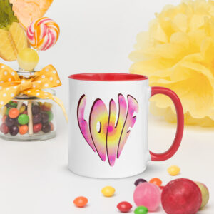 Love Mug with Color Inside