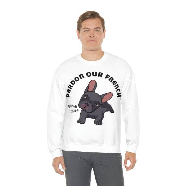 Pardon our French Sweatshirt, Frenchie Mama Sweatshirt - Image 12