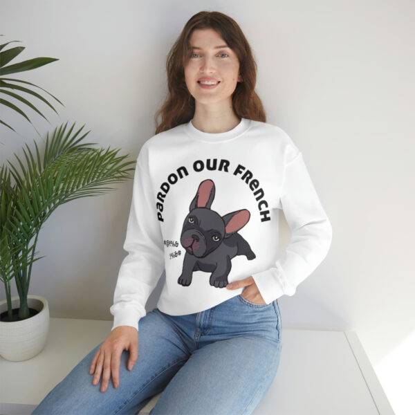 Pardon our French Sweatshirt, Frenchie Mama Sweatshirt - Image 14