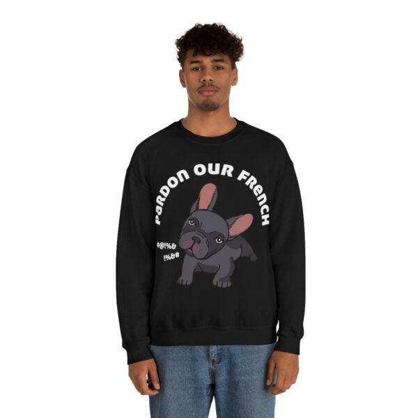 Pardon our French Sweatshirt, Frenchie Mama Sweatshirt - Image 4