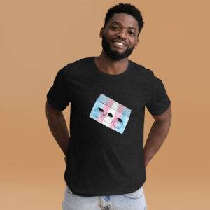 Trans Pride Flag Brick Design T-Shirt