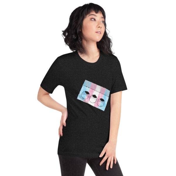 Trans Pride Flag Brick Design T-Shirt - Image 2